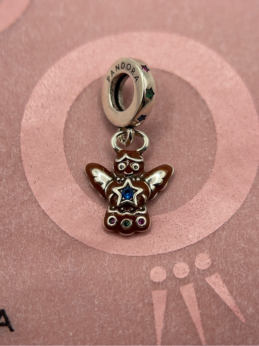 Pandora Christmas Gingerbread Angel My Sweetheart Dangle Charm